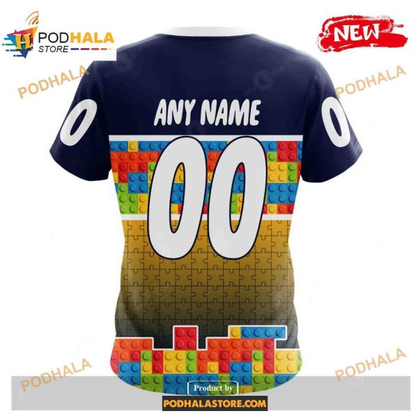 Custom NHL Nashville Predators Puzzle Game Gradients Full Color Shirt Hoodie 3D