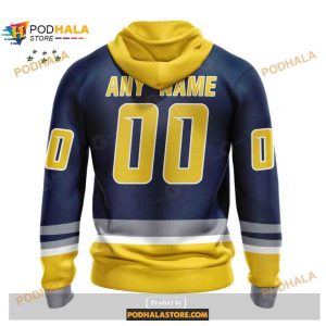 Custom NHL Nashville Predators Reverse Retro Redesign Shirt Hoodie 3D 2
