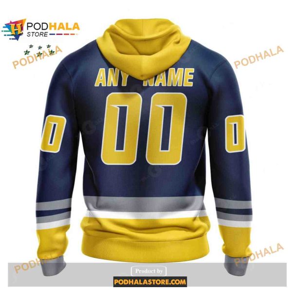 Custom NHL Nashville Predators Reverse Retro Redesign Shirt Hoodie 3D