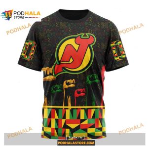 Custom NHL New Jersey Devils Celebrate Black History Month Shirt Hoodie 3D 3