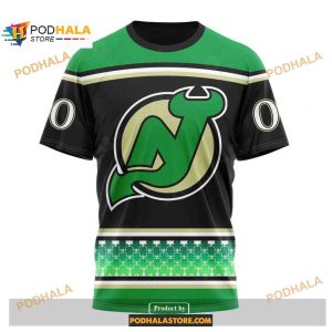 Custom NHL New Jersey Devils Hockey Patricks Day Shirt Hoodie 3D 3
