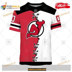 Custom NHL New Jersey Devils Mix Color Jersey 2023 Shirt Hoodie 3D 2