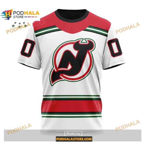 Custom NHL New Jersey Devils Reverse Retro Redesign Shirt Hoodie 3D
