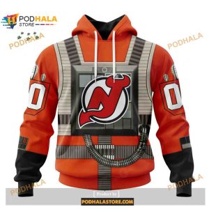 Custom NHL New Jersey Devils Star Wars Rebel Pilot Design Shirt Hoodie 3D 1