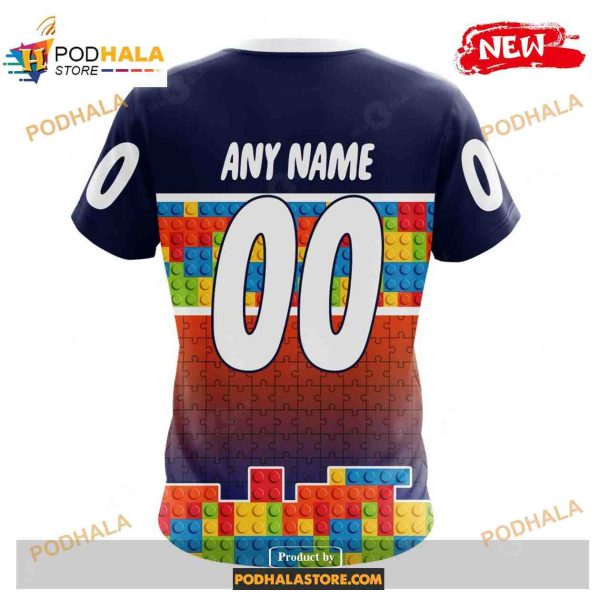 Custom NHL New York Islanders Puzzle Game Gradients Full Color Shirt Hoodie 3D