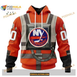 Custom NHL New York Islanders Star Wars Rebel Pilot Design Shirt Hoodie 3D 1