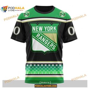 Custom NHL New York Rangers Hockey Patricks Day Shirt Hoodie 3D 3