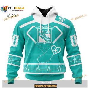 Custom New York Rangers Retro Gradient Design NHL Shirt Hoodie 3D