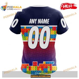 Custom NHL New York Rangers Puzzle Game Gradients Full Color Shirt Hoodie 3D 4