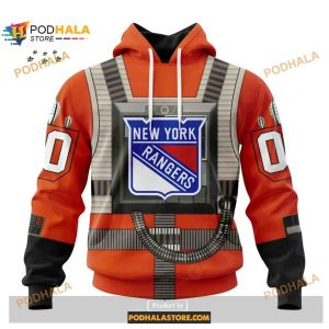 Custom NHL New York Rangers Star Wars Rebel Pilot Design Shirt Hoodie 3D 1