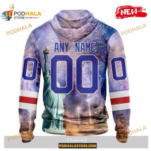 Custom NHL New York Rangers With The Statue Of Liberty Shirt Hoodie 3D 2