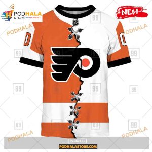Custom NHL Philadelphia Flyers Mix Color Jersey 2023 Shirt Hoodie 3D 2