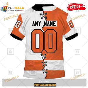 Custom NHL Philadelphia Flyers Mix Color Jersey 2023 Shirt Hoodie 3D 4
