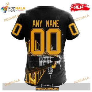 Custom NHL Pittsburgh Penguins City Of The Champions Steel City Design Shirt Hoodie 3D 4