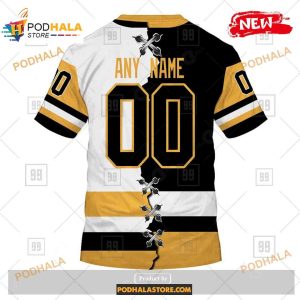 Custom NHL Pittsburgh Penguins Mix Color Jersey 2023 Shirt Hoodie 3D 4