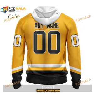 Custom NHL Pittsburgh Penguins Reverse Retro Redesign Shirt Hoodie 3D 2