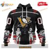 Custom NHL Pittsburgh Penguins Star Wars Black Design Shirt Hoodie 3D