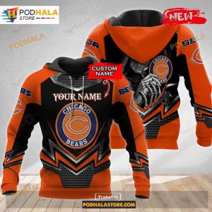 Custom Name Chicago Bears Universe Light Design NFL Hoodie 3D in 2023