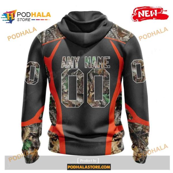 Custom Name Cincinnati Bengals Camo Hunting Black Design Shirt NFL Hoodie 3D