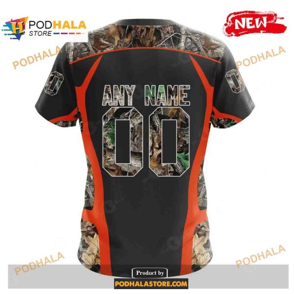 Custom Name Cincinnati Bengals Camo Hunting Black Design Shirt NFL Hoodie 3D