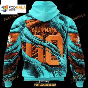 Custom Name Dolphins Demon Eyes Shirt NFL Hoodie 3D LIMITED EDITION 2