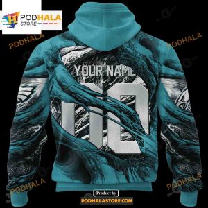 Custom Name Eagles Demon Eyes Shirt NFL Hoodie 3D LIMITED EDITION 2