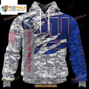 Custom Name Giants Camo US Shirt NFL Hoodie 3D LIMITED EDITION 1