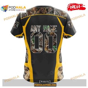 Custom Name Green Bay Packers Camo Hunting Black Design Shirt NFL Hoodie 3D 4