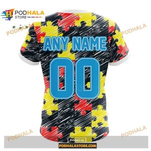 Custom Name Houston Texans Autism Puzzle Game Stripes Design Shirt NFL Hoodie 3D 4