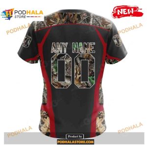 Custom Name Houston Texans Camo Hunting Black Design Shirt NFL Hoodie 3D 4