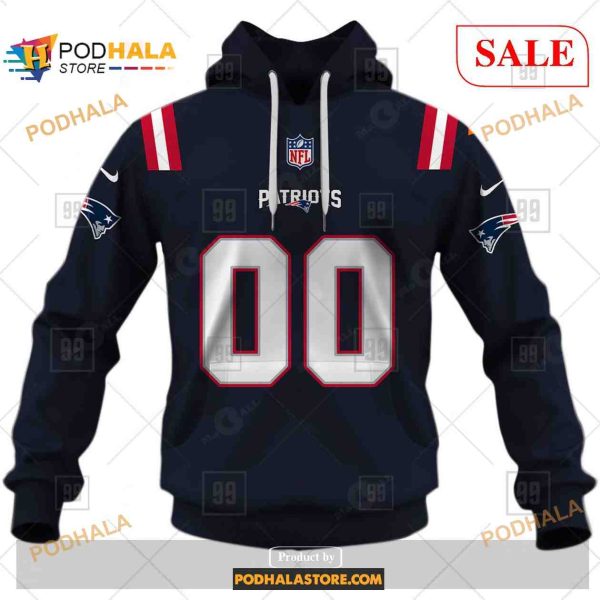 Custom New England Patriots Home Shirt NFL Hoodie 3D