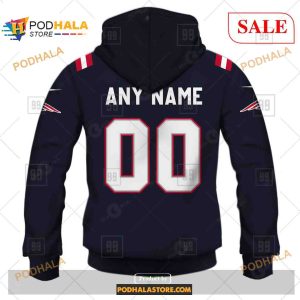 Custom New England Patriots Home Shirt NFL Hoodie 3D 3