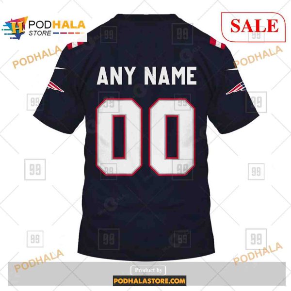 Custom New England Patriots Home Shirt NFL Hoodie 3D