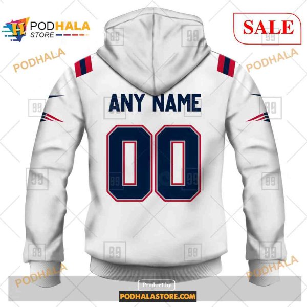 Custom New England Patriots Road Jersey Shirt NFL Hoodie 3D