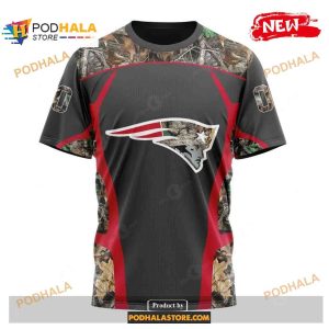 Custom New England Patriots Special Camo Hunting Black Design NFL Hoodie 3D 3