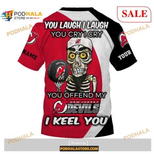 Custom New Jersey Devils Sweatshirt Nhl Hoodie 3d You Laugh I Laugh You Cry I Cry 4