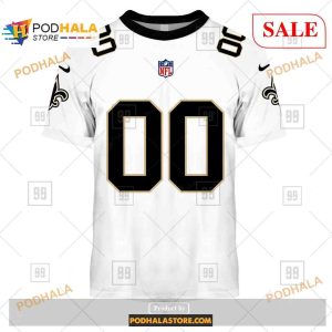 Custom New Orleans Saints Road Jersey Shirt NFL Hoodie 3D 2