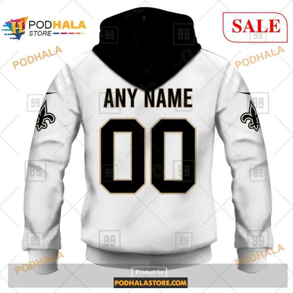Custom New Orleans Saints Road Jersey Shirt NFL Hoodie 3D