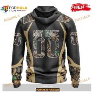 Custom New Orleans Saints Special Camo Hunting Black Design NFL Hoodie 3D 2