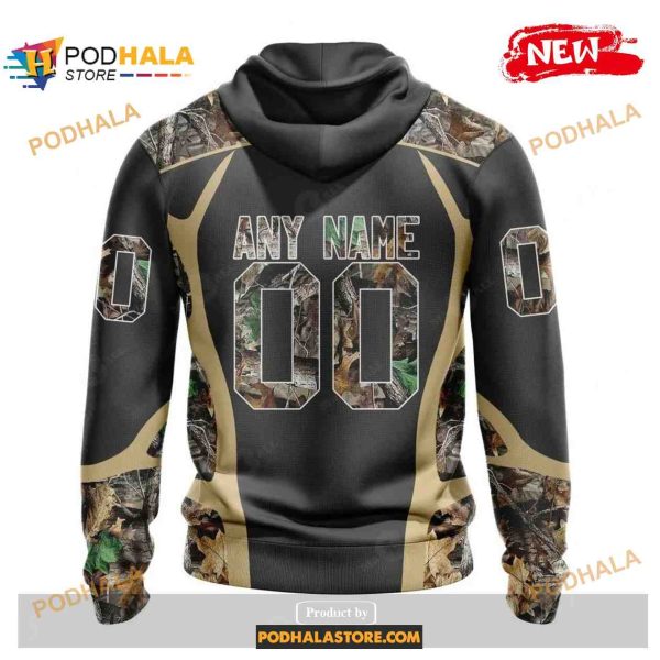 Custom New Orleans Saints Special Camo Hunting Black Design NFL Hoodie 3D