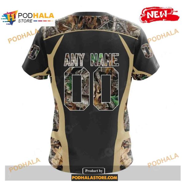 Custom New Orleans Saints Special Camo Hunting Black Design NFL Hoodie 3D
