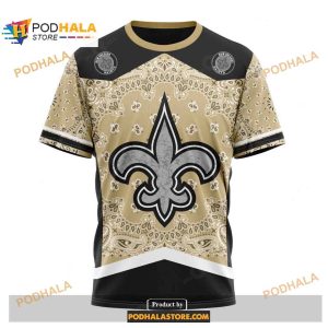 Custom New Orleans Saints Unisex Kits In Classic Style NFL Hoodie 3D 3