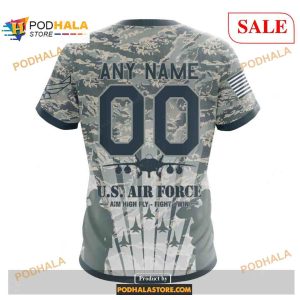 Custom New York Giants Honor US Air Force Veterans Shirt NFL Hoodie 3D 4