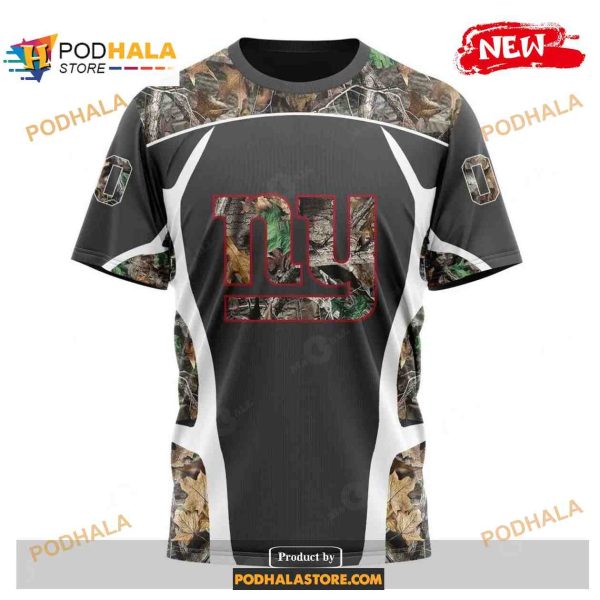 Custom New York Giants Special Camo Hunting Black Design NFL Hoodie 3D