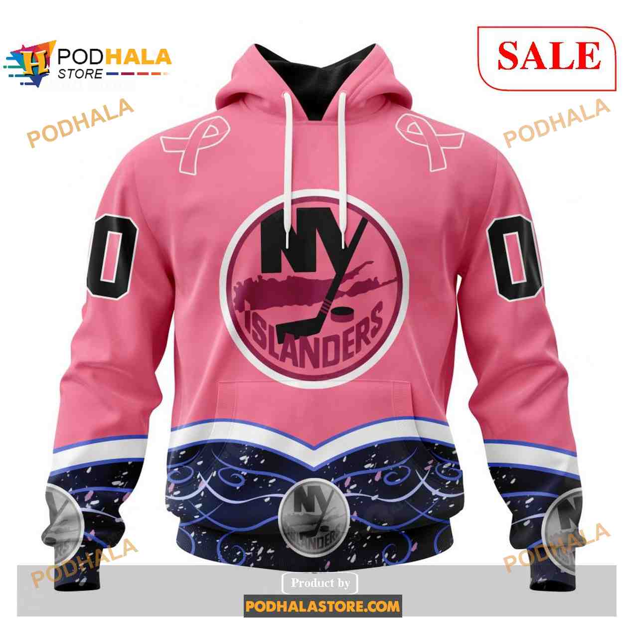 NHL New York Islanders Custom Name Number Camo Military Appreciation Team  Jersey Zip Up Hoodie