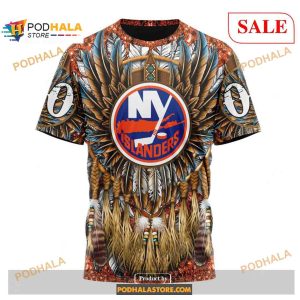 Custom New York Islanders Native Costume Design Nhl 3d Shirt 3d Hoodie 3