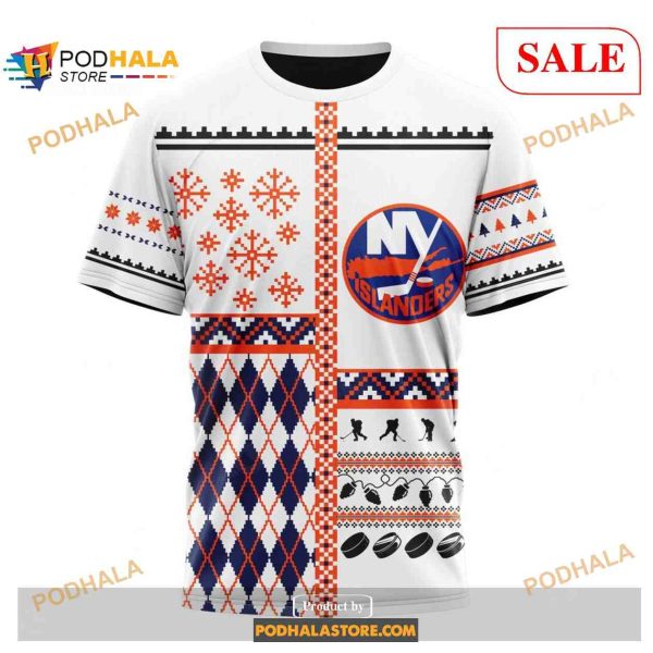 Custom New York Islanders Unisex Christmas NHL 3D Shirt 3D Hoodie