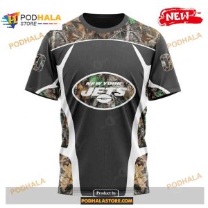 Custom New York Jets Special Camo Hunting Black Design NFL Hoodie 3D 3