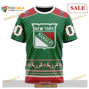 Custom New York Rangers Christmas Apparel Nhl Shirt Hoodie 3d 3