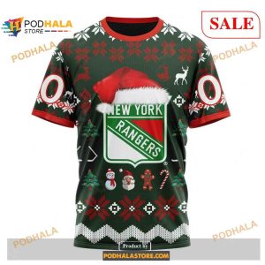 Custom New York Rangers Christmas Nhl Unisex Shirt Hoodie 3d 3